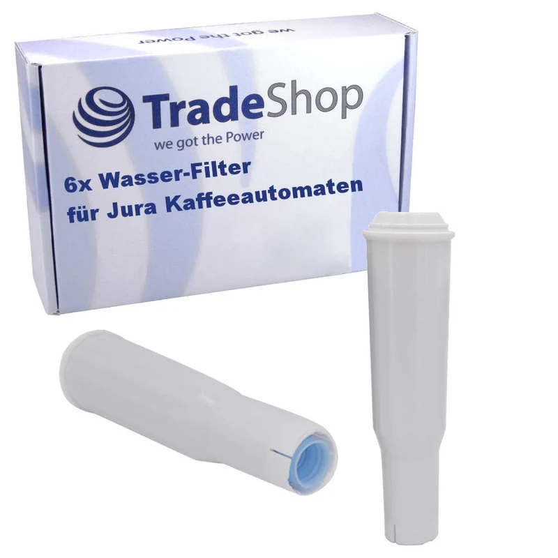 6x Trade-Shop Wasser-Filter für Jura Impressa X5 X7 X9 X7-C X7-S X30 X70 X90 X95 XF50 XF70 XS9 Class