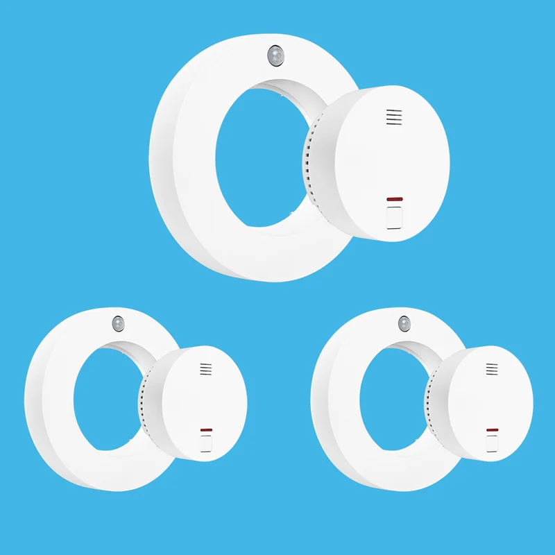 Livy Protect + 10-Jahres-Rauchmelder 3er Set // Rauchalarm, Bewegungsalarm, Luftqualität, Temperatur, Luftfeuchtigkeit