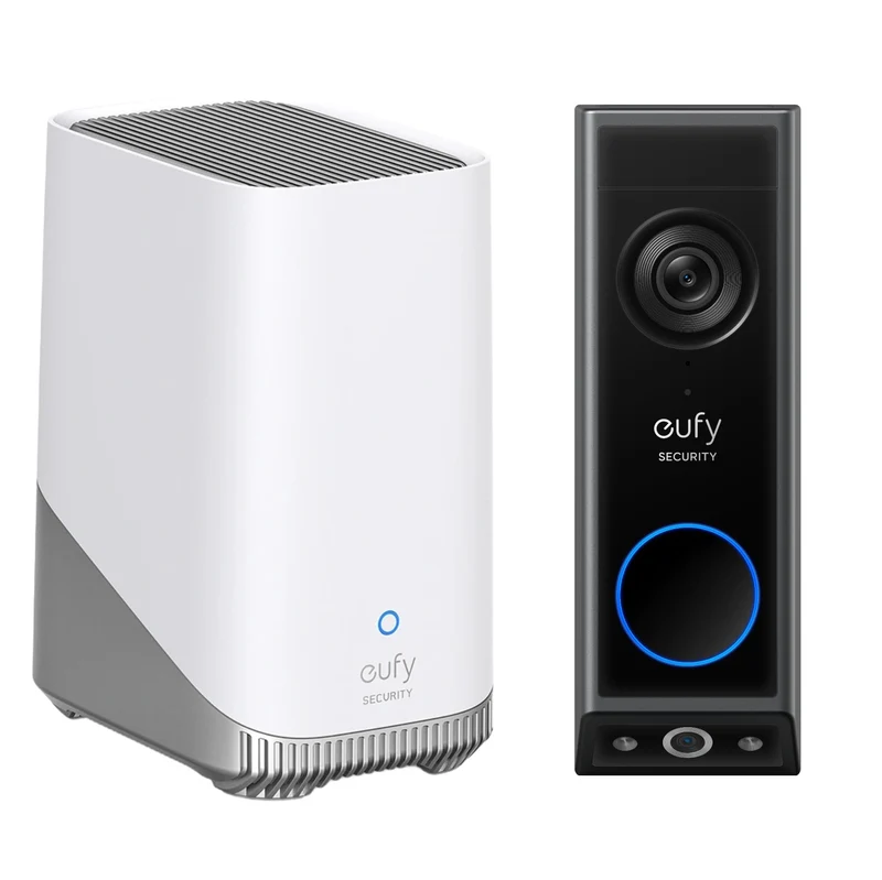 eufy Security Video Doorbell E340 with HomeBase 3, Dual Doorbell with Camera with Package Detection,