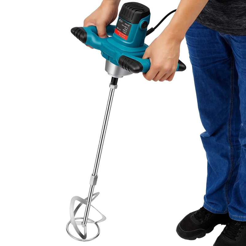 Elektrischer Farbmischer, Mörtelrührer, 2100 W, 6 Geschwindigkeiten